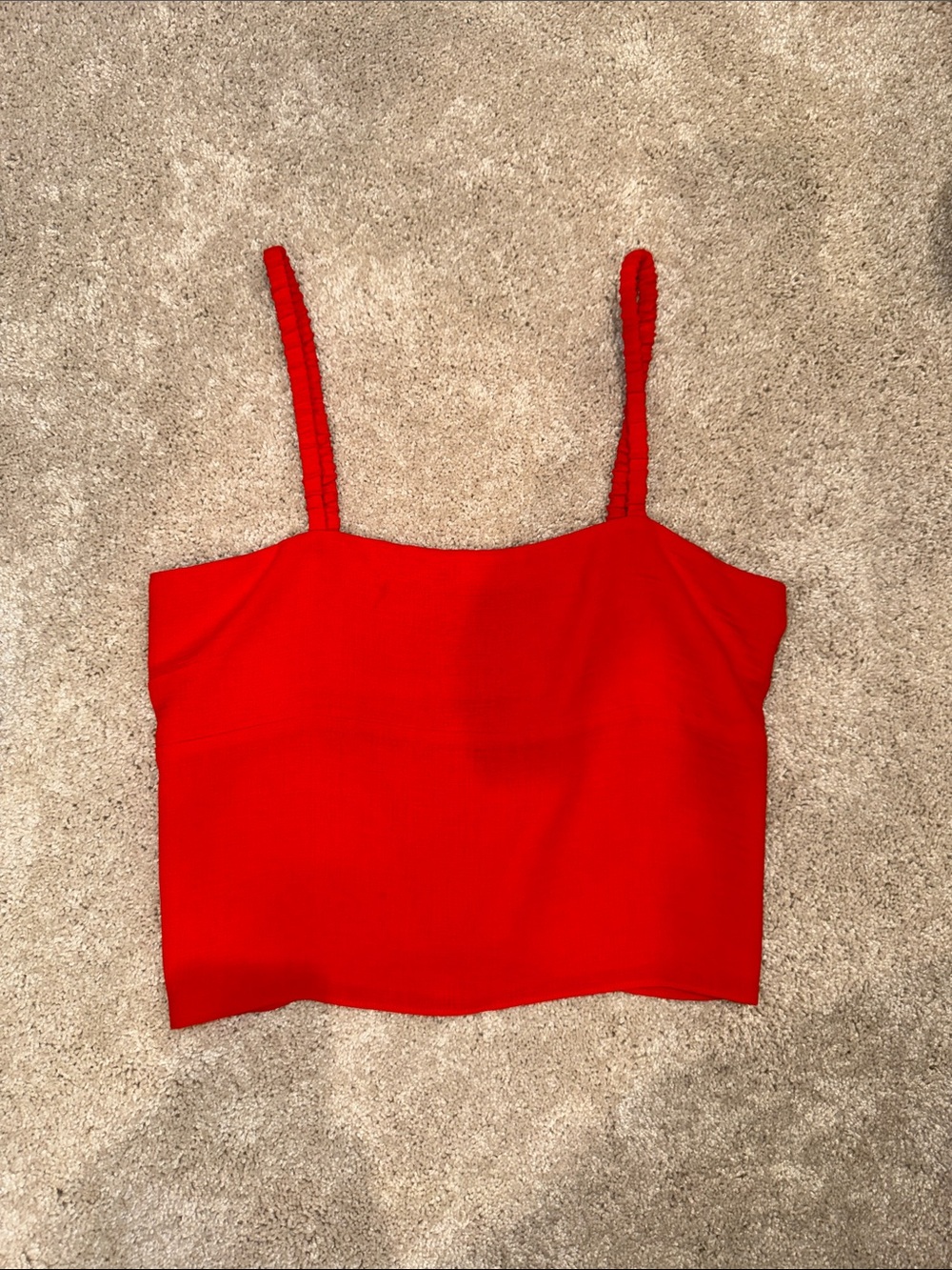 Gianni Bini Red Spaghetti Strap Crop Top